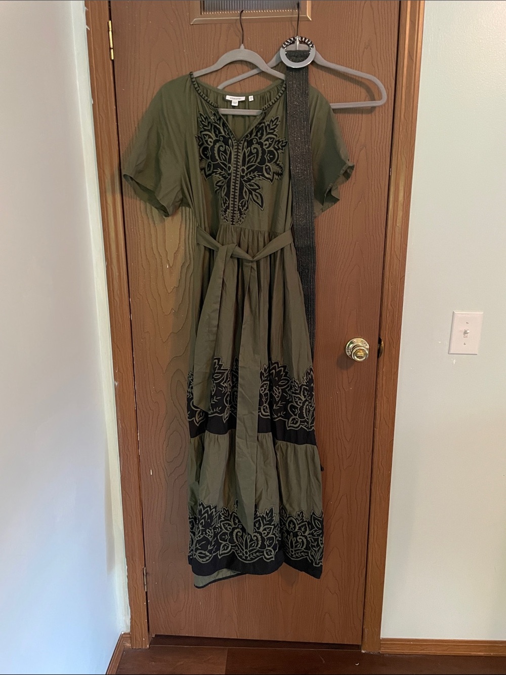 Chico's embroidered maxi dress size 2.5